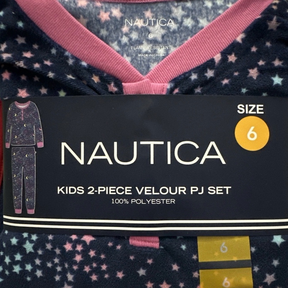 Nautica Flame Resistant Sleepwear - Blue and Yellow